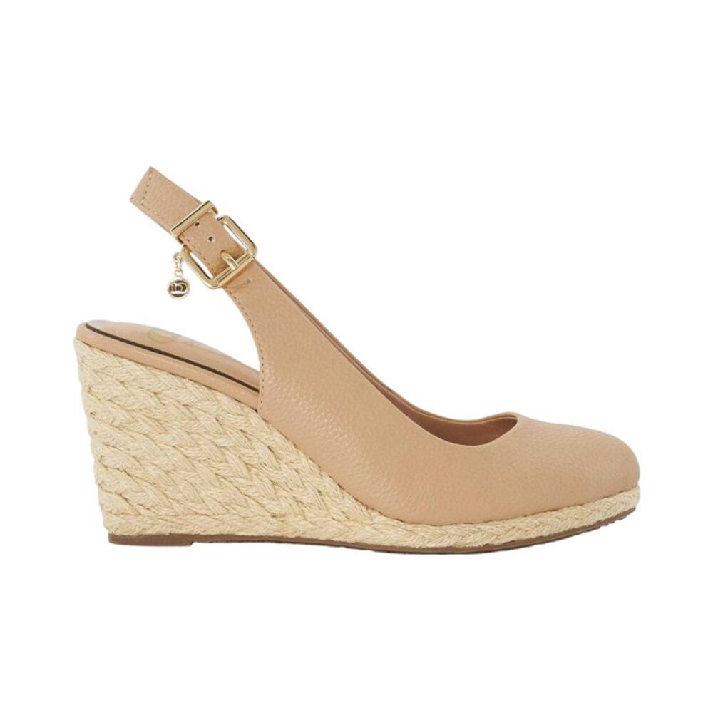 Dune London Womens/Ladies Cadies Sling Back High Heel Wedge Sandals / Cappuccino
